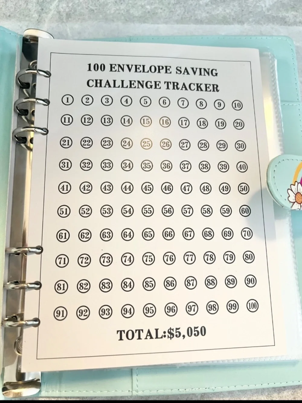Flintstones 100 Envelope Savings Challenge Book